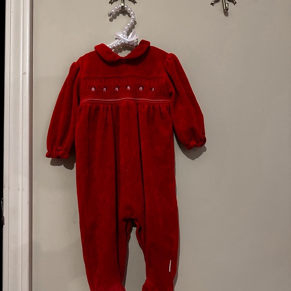 Red Baby Footie One Piece - Picture 1 of 3